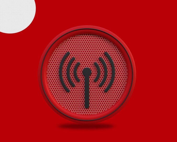 PSD representación de icono wifi 3d