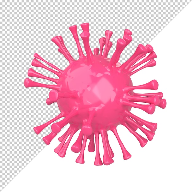 PSD representación de ilustración 3d de coronavirus