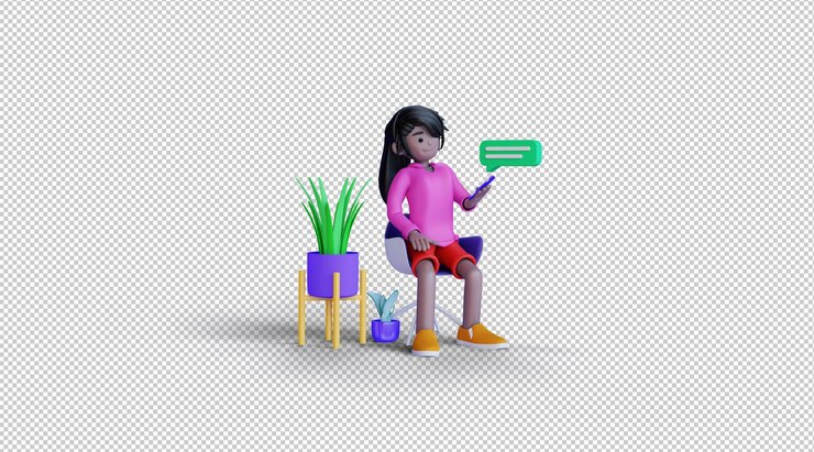 PSD representación de ilustración 3d de entrega en línea