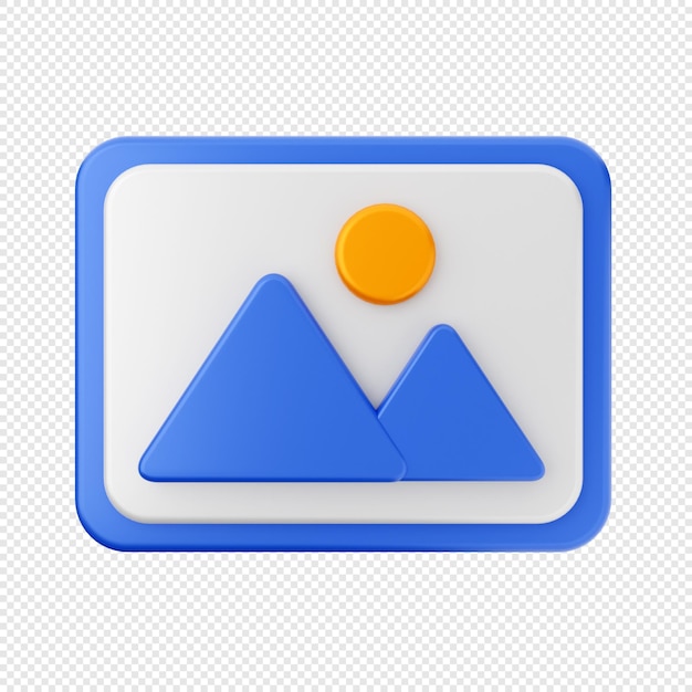 Representación de ilustración de icono de interfaz de usuario 3d