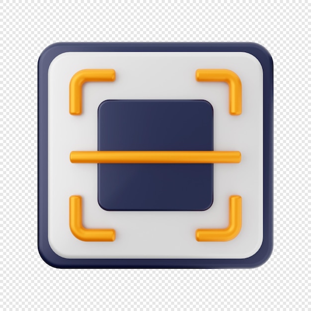 Representación de ilustración de icono de interfaz de usuario 3d