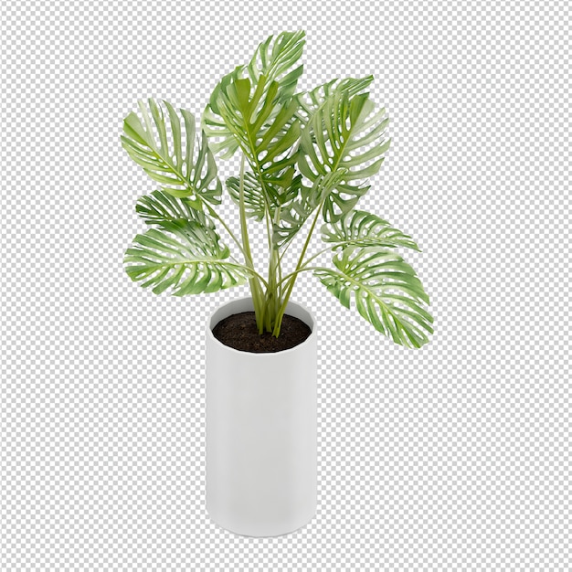 Representación isométrica planta 3d