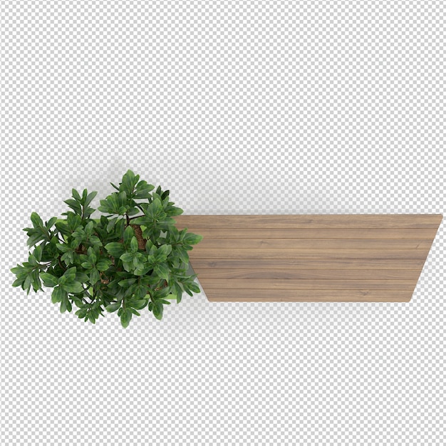 Representación isométrica planta 3d