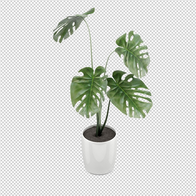 Representación isométrica planta 3d