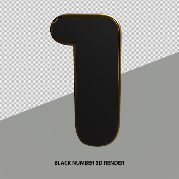Representación de número negro