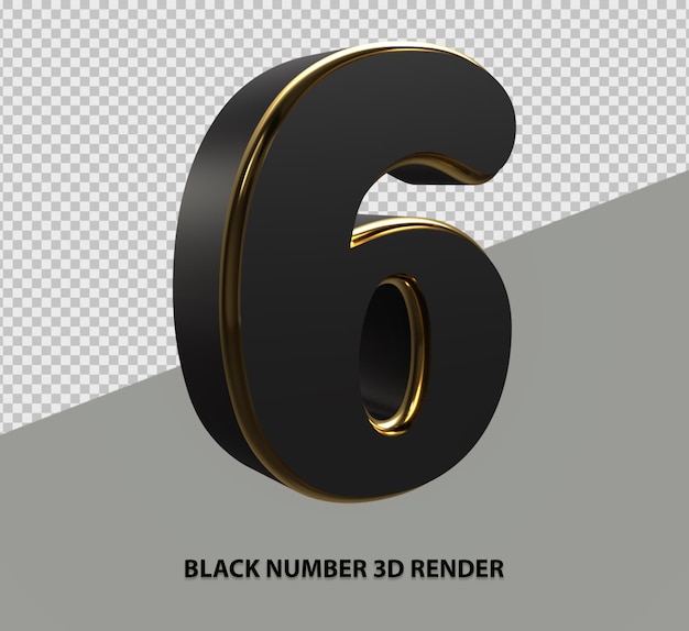Representación de número negro