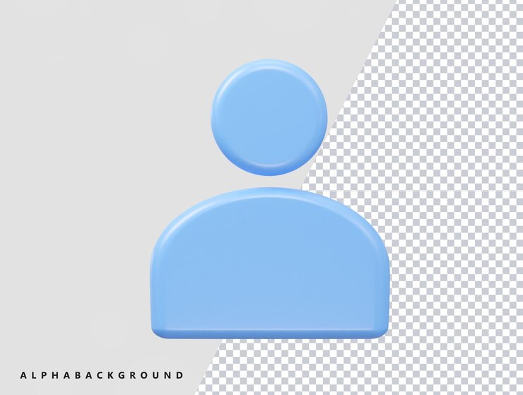 PSD representación de vector de ilustración 3d de icono de persona