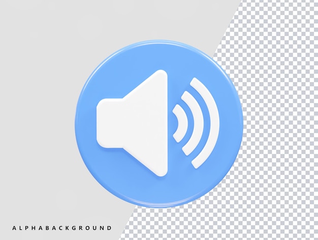 Representación vectorial del icono de volumen de sonido