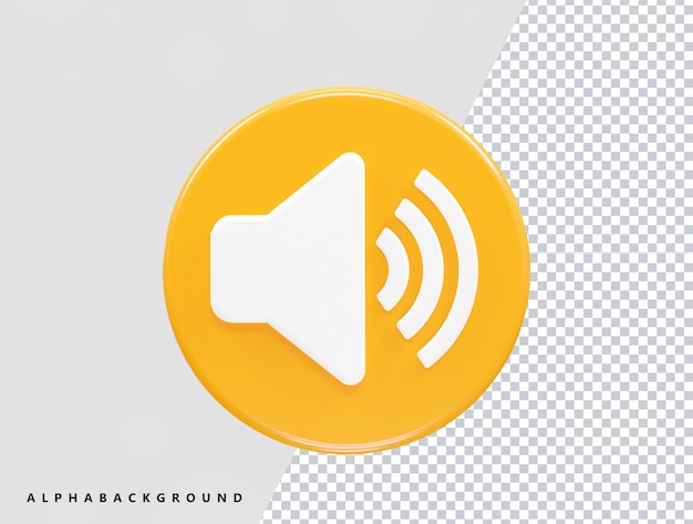 PSD representación vectorial del icono de volumen de sonido
