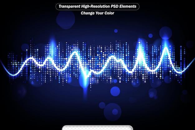 PSD représentation visuelle d'une onde sonore