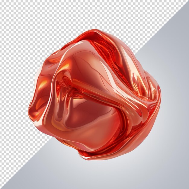 Representazione 3D di gradienti astratti di forme geometriche iridescenti 3D