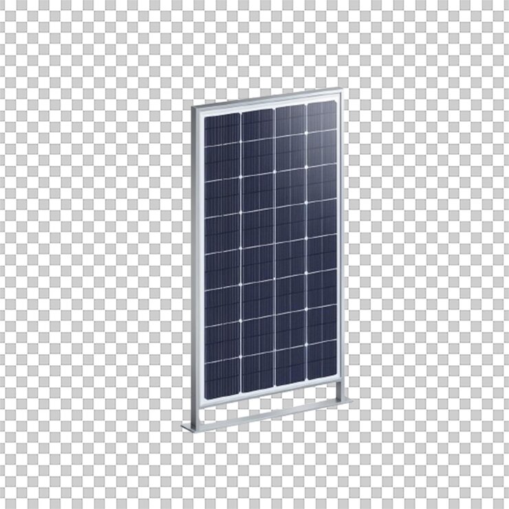 Reprodução 3D de painéis solares isométricos perfeita para energia renovável e design moderno