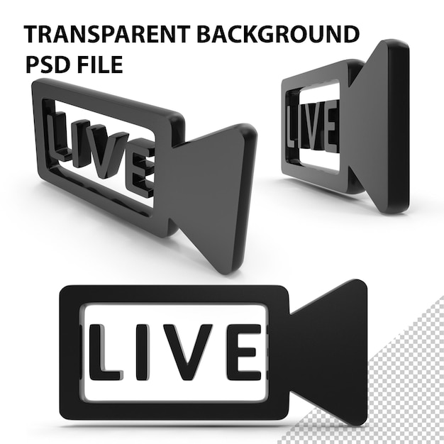 Reprodução ao vivo de vídeo PNG