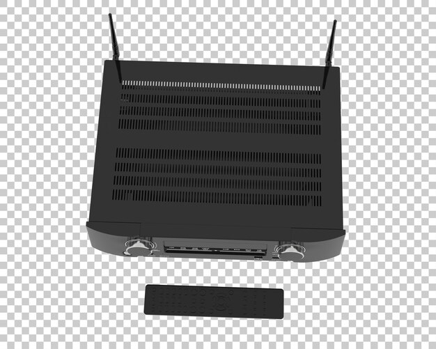 Reproductor digital aislado en fondo transparente ilustración de renderizado 3d