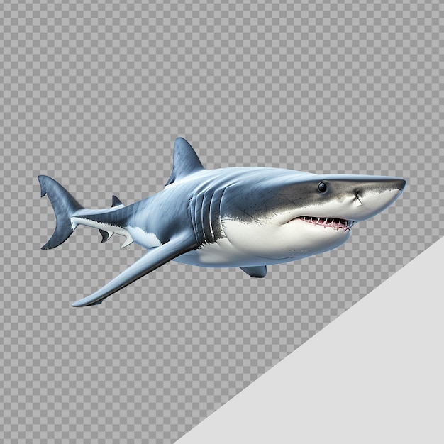 Un Requin Isolé Sur Un Fond Transparent Png