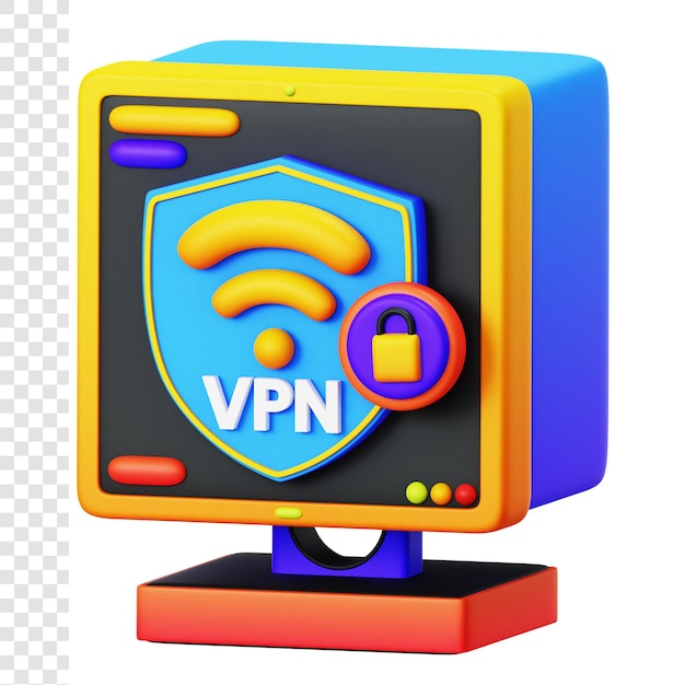 PSD réseau vpn 3d