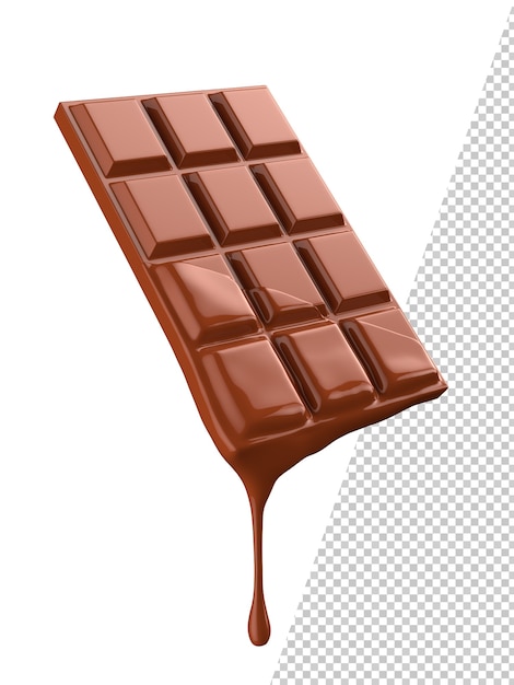 PSD respingo de leite com chocolate renderização 3d realista