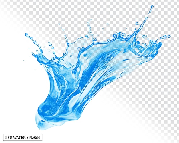 respingos de água fundo transparente