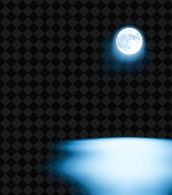El resplandor de la luna irradia suavemente mezclando el blanco frío y el azul pálido Y2K InspiredThe Glow of Light Mimi