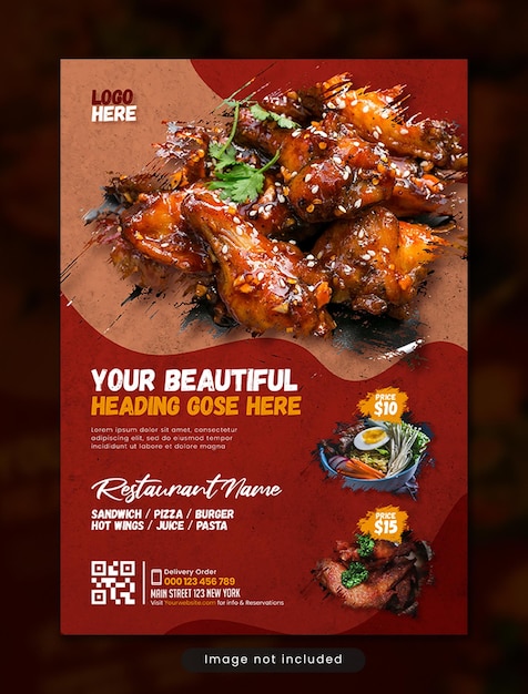 Restaurant Flyer Vorlage