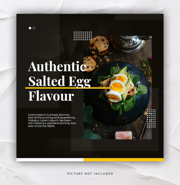 RESTAURANT INSTAGRAM POST GABARIT DYNAMIQUE DE TENDANCES ELEGANTES