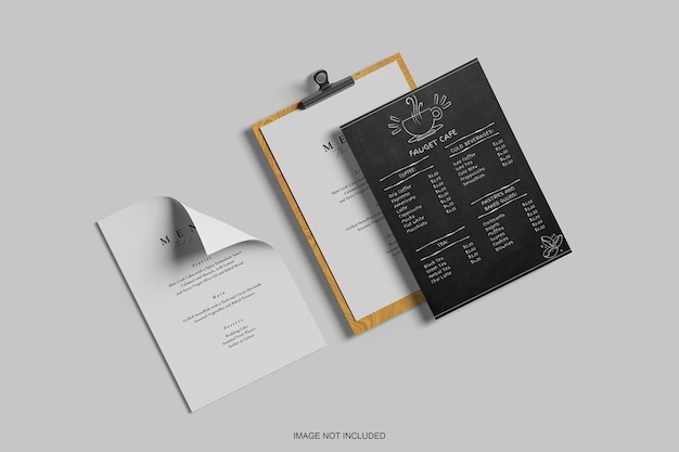 Restaurant-Menü-Mockup