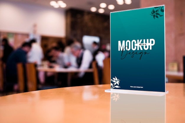 PSD restaurant-menü-mockup