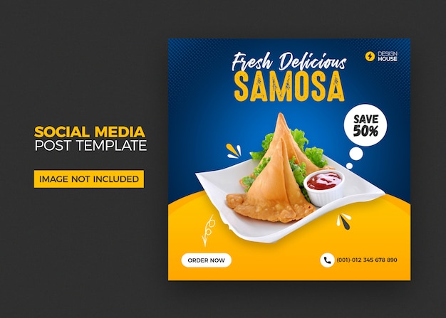 Restaurant social media post banner