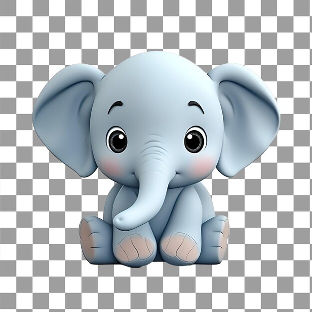 PSD résumé 3d du jouet d'éléphant pour enfants