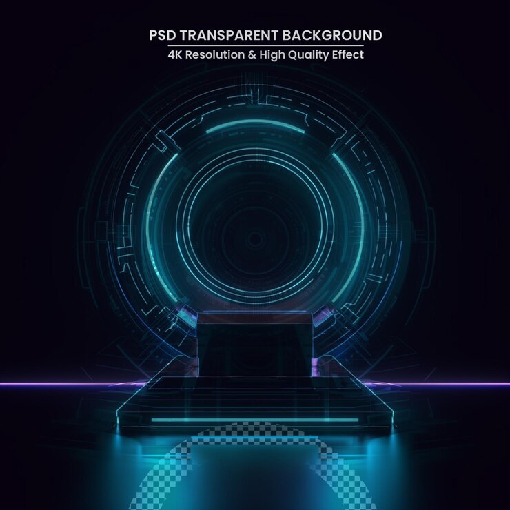PSD resumen podio fondo videojuego de deportes electrónicos juegos de ciencia ficción cyberpunk 3d futurista sala de brillo de neón
