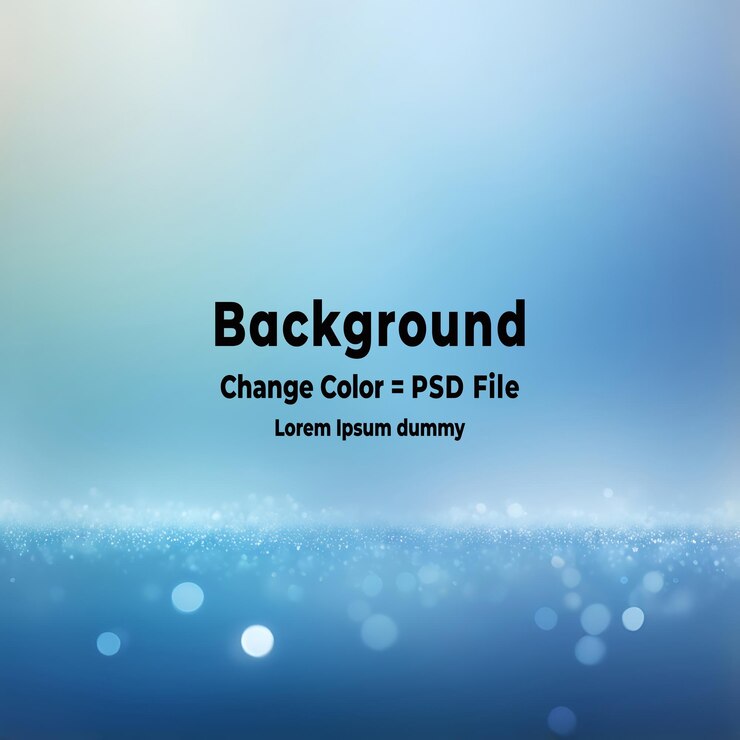 PSD resumen de psd bokeh azul suave glow azul gradiente de fondo