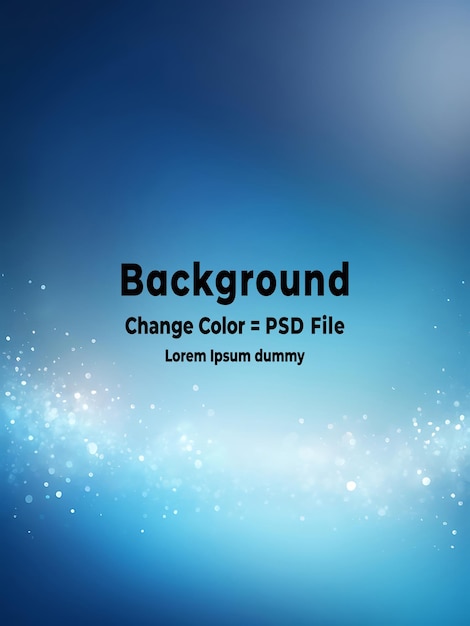 Resumen de PSD Bokeh azul suave Glow azul gradiente de fondo
