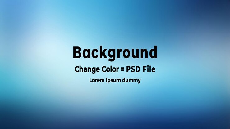 PSD resumen de psd bokeh azul suave glow azul gradiente de fondo