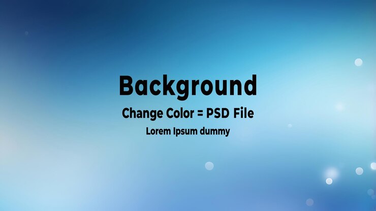 PSD resumen de psd bokeh azul suave glow azul gradiente de fondo