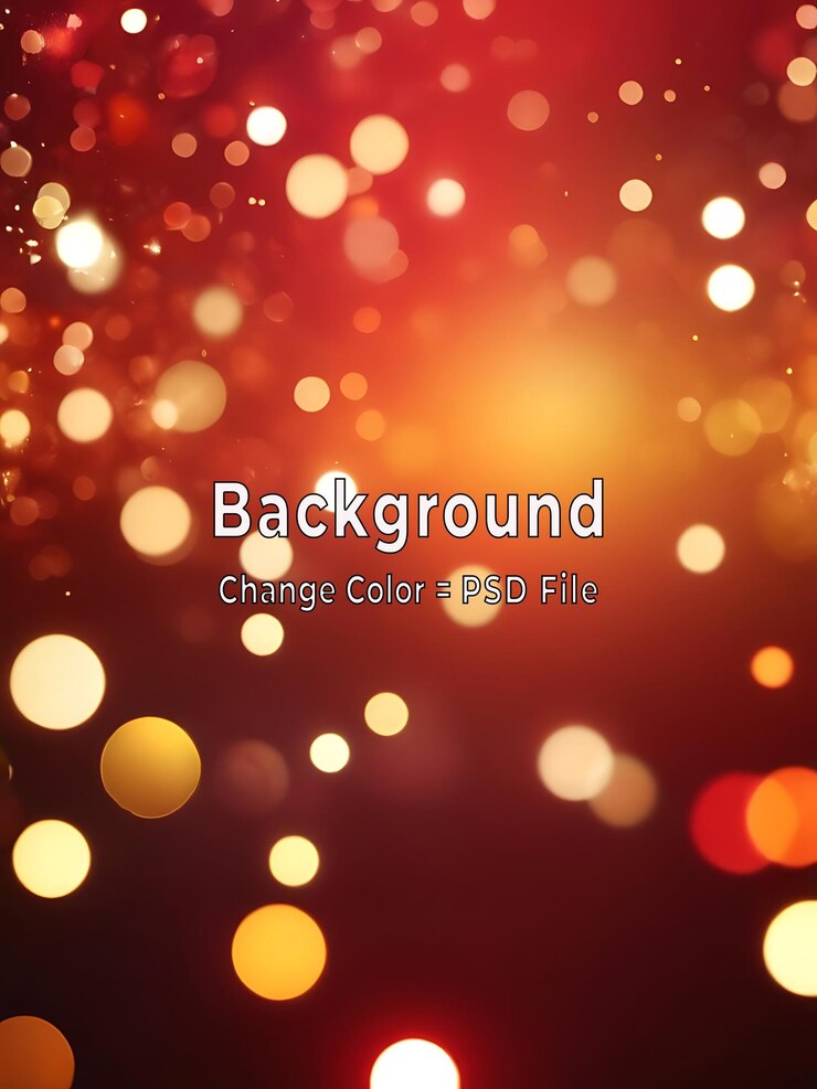 PSD resumen de psd bokeh brillante luces bokeh rojas y doradas fondo festivo