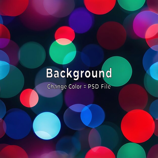 Resumen de PSD Luces Bokeh de colores de fondo