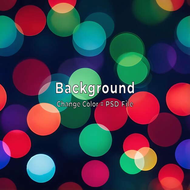 Resumen de PSD Luces Bokeh de colores de fondo