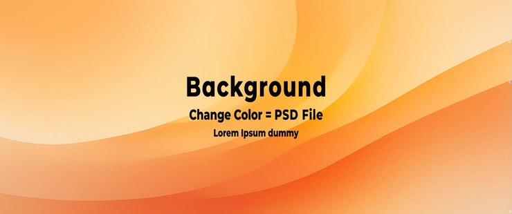 PSD resumo do psd ponto de fundo de gradiente laranja golden sunset waves