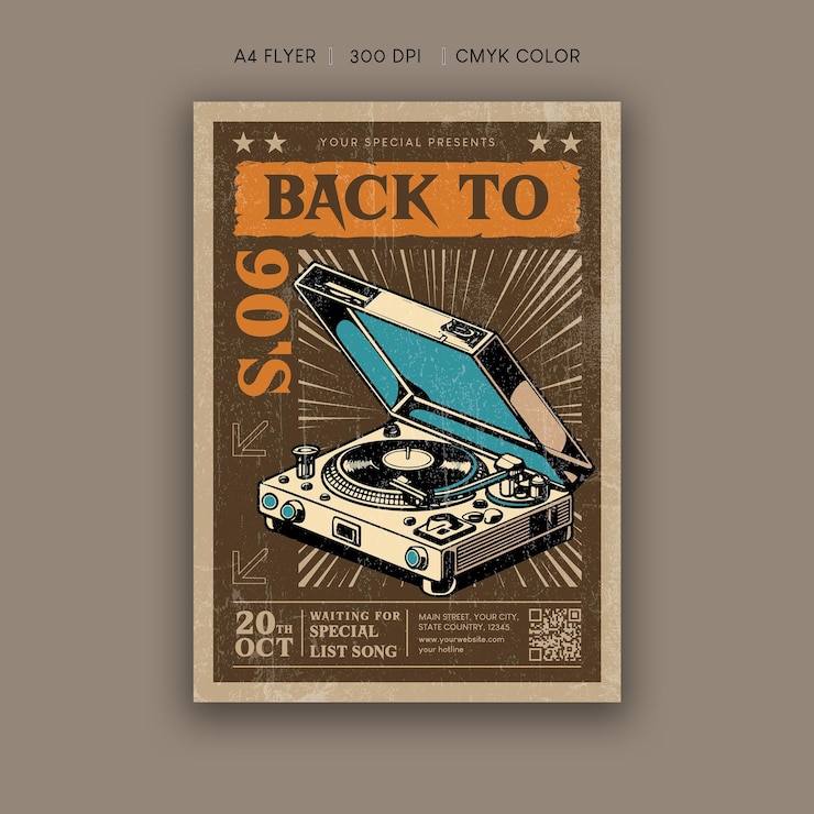 PSD retour aux années 90 flyer