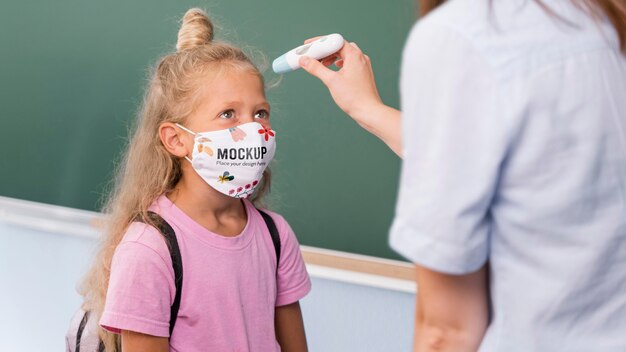 Retour à l'école et maquette de concept covid