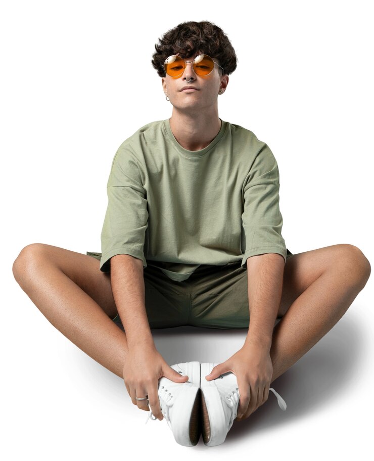 PSD retrato de un adolescente aislado