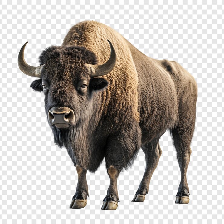 PSD retrato de un bisonte