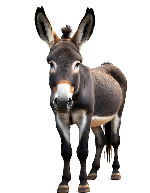 PSD retrato de un burro de cerca