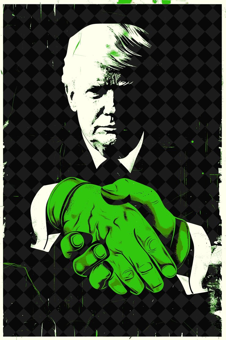 PSD retrato colaborativo del candidato presidencial con bitcoin un diseño de campaña electoral de ilustración