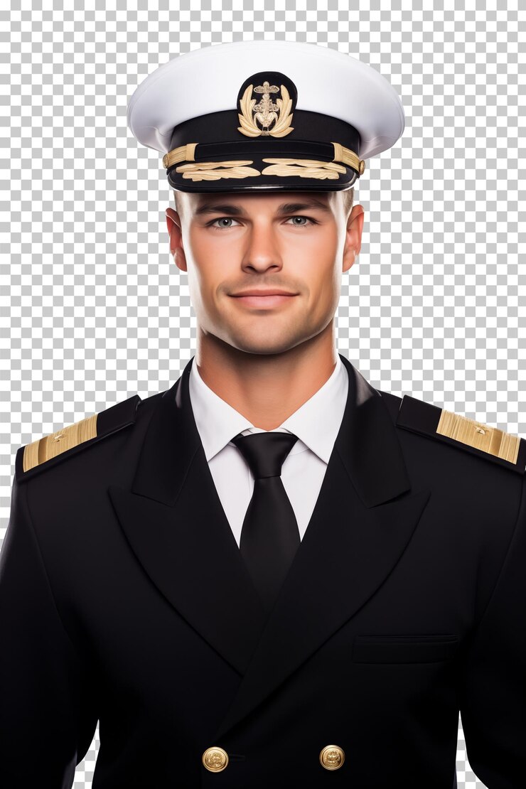 PSD retrato da marinha isolado