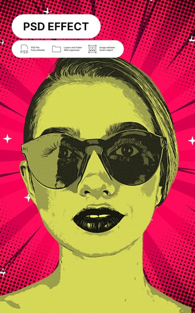 Retrato de arte pop