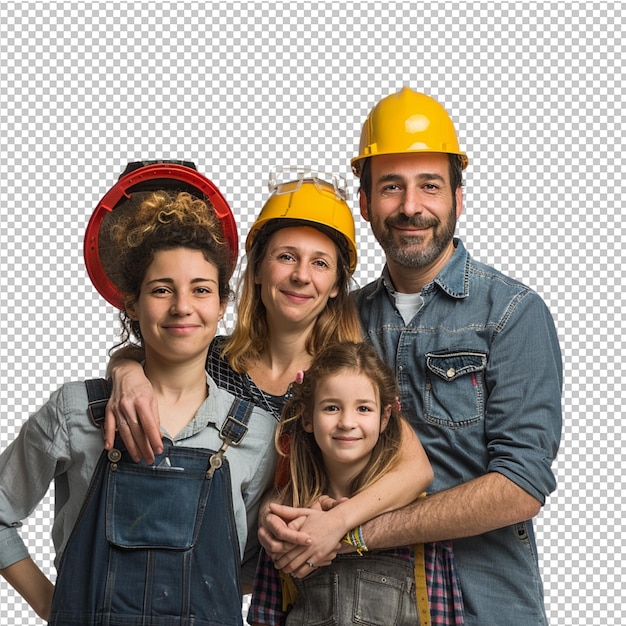 PSD retrato de família dos construtores