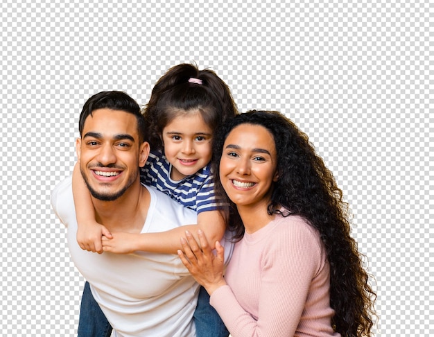 Retrato de família feliz