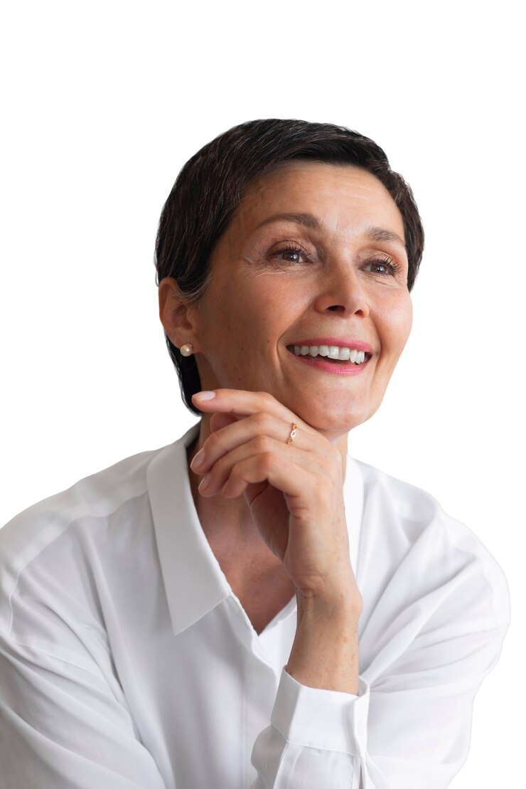 PSD retrato de mulher de meia-idade