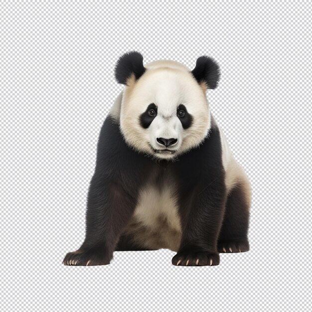 PSD retrato de panda bonito